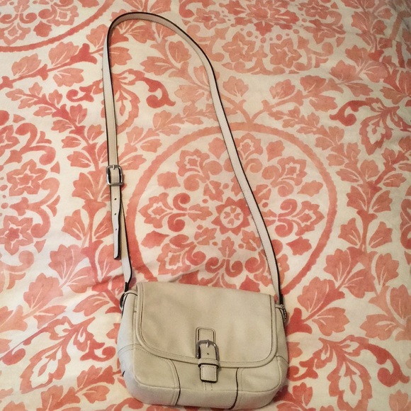 Coach Handbags - White Coach Purse